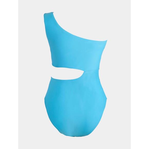 Cupshe One Shoulder Colorblock Swimsuit Tummy Control Cutout | Size M NWT - Picture 14 of 14